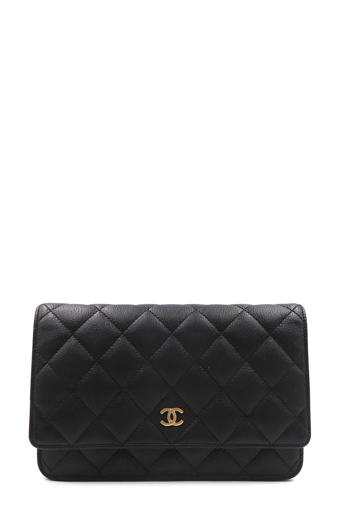 Quilted Classic Wallet on Chain Black - CHANEL