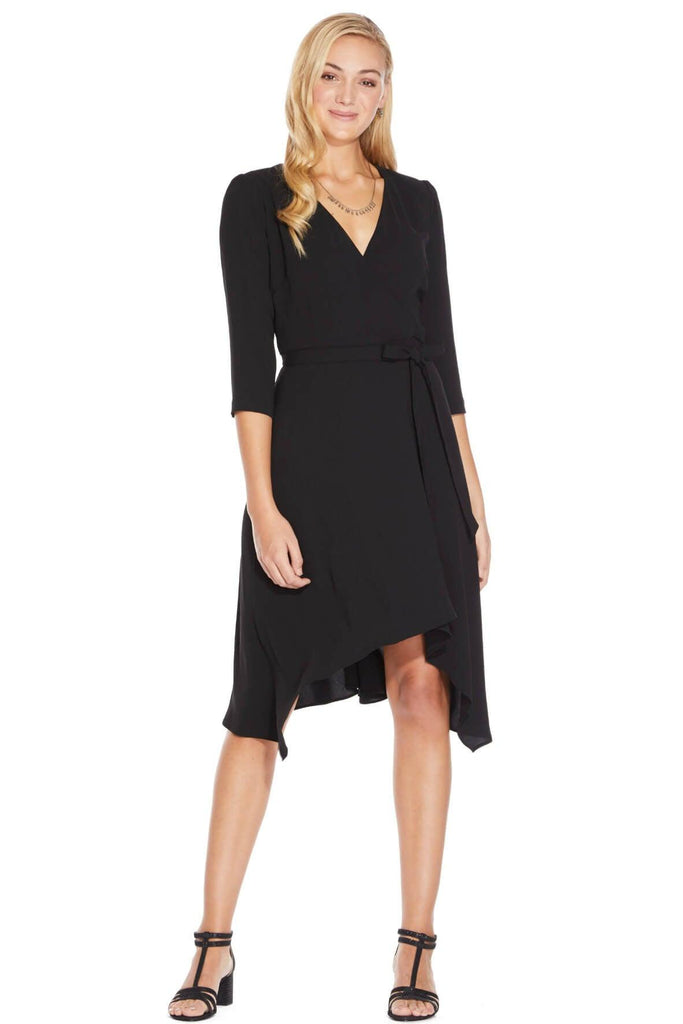 Fancy Crepe Wrap Dress - Adrianna Papell