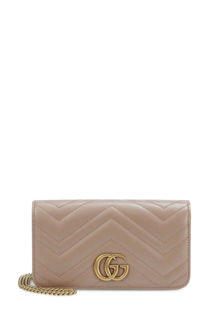 GG Marmont Wallet On Chain Rose - Gucci