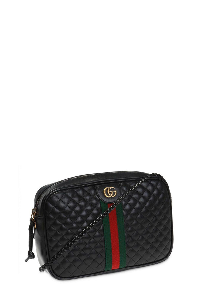 Quilted Leather Small Bag Black - GUCCI