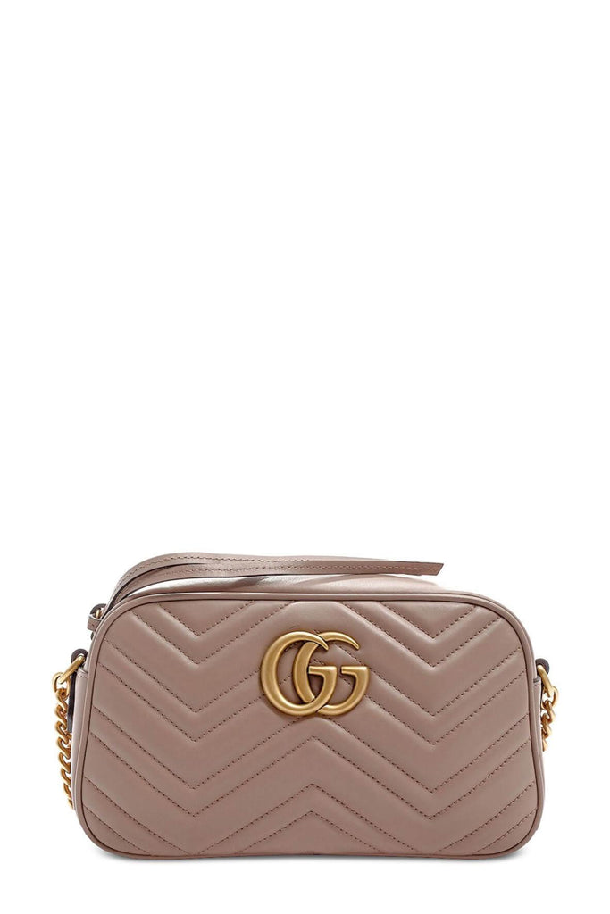 Small GG Marmont Matelasse Shoulder Bag Dusty Pink - GUCCI