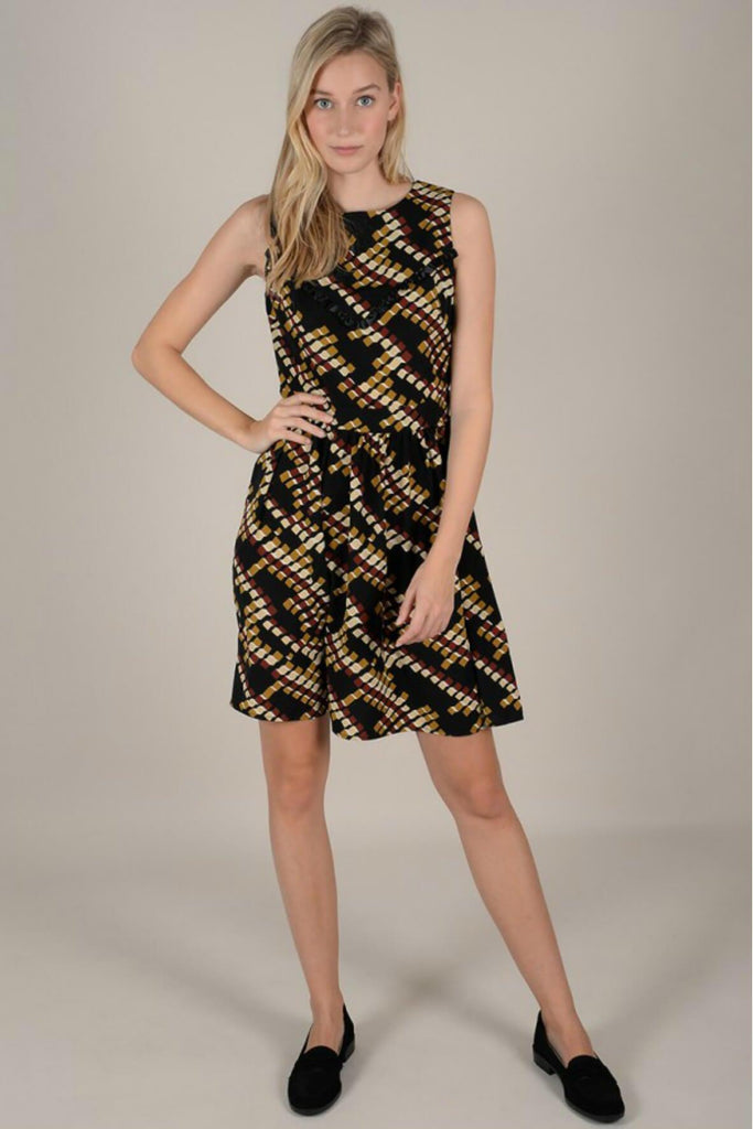 Printed Short Dress - Molly Bracken