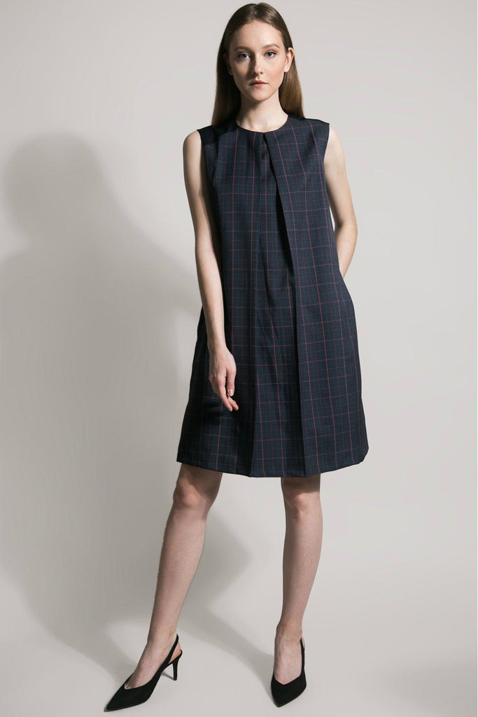Dress with Shoulder Patch - Odile