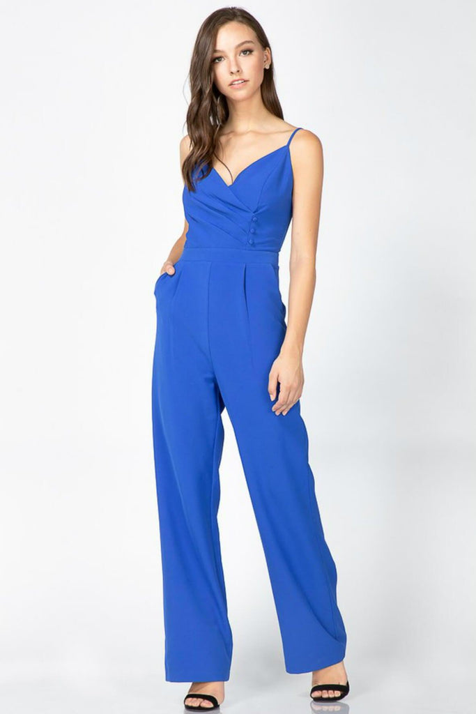 Tierney Woven Pleated Jumpsuit - Adelyn Rae