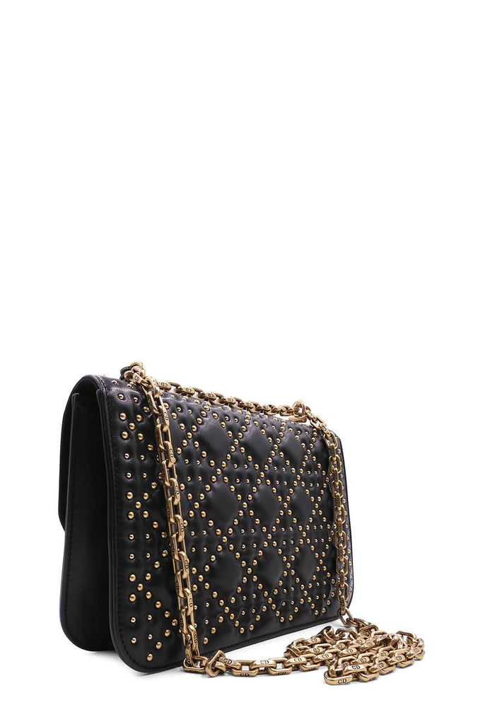 Studded Dioraddict Flap Bag Black - DIOR