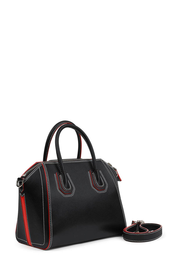 Small Antigona Black Red with Detachable Strap - Givenchy