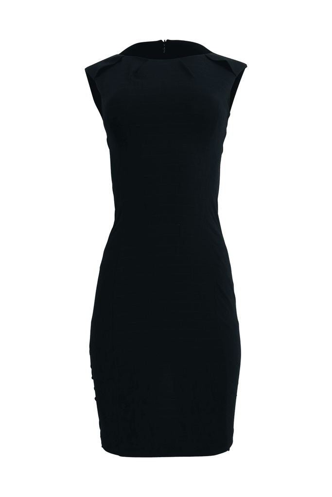 Black Sleeveless Striped Dress - Cue