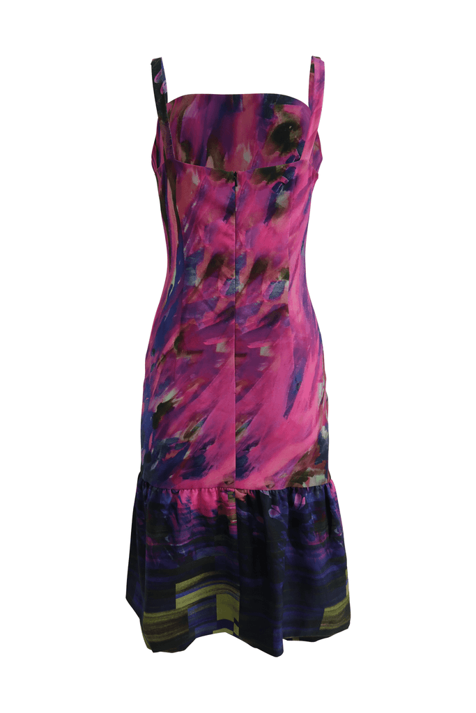 Multicolour Abstract Maxi Dress - Black Halo