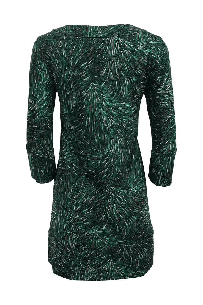 Green Multicolour Patterned Mini Dress - Diane Von Furstenberg