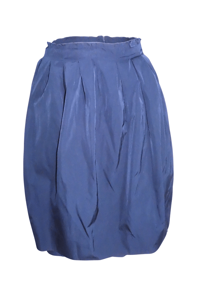 Navy Blue Short Tube Skirt - Maxmara
