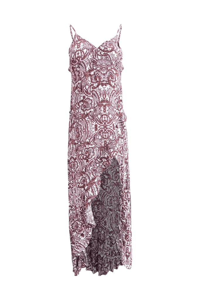 Multicolour Tribal Maxi Dress With Spag Straps - For Love & Lemons