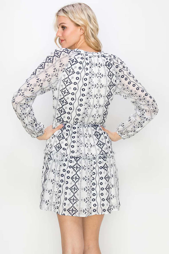 Rita Embroidered Mini Dress - Adelyn Rae