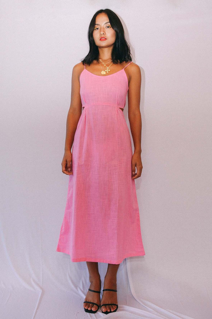 Sol Dress In Guava - STAIN