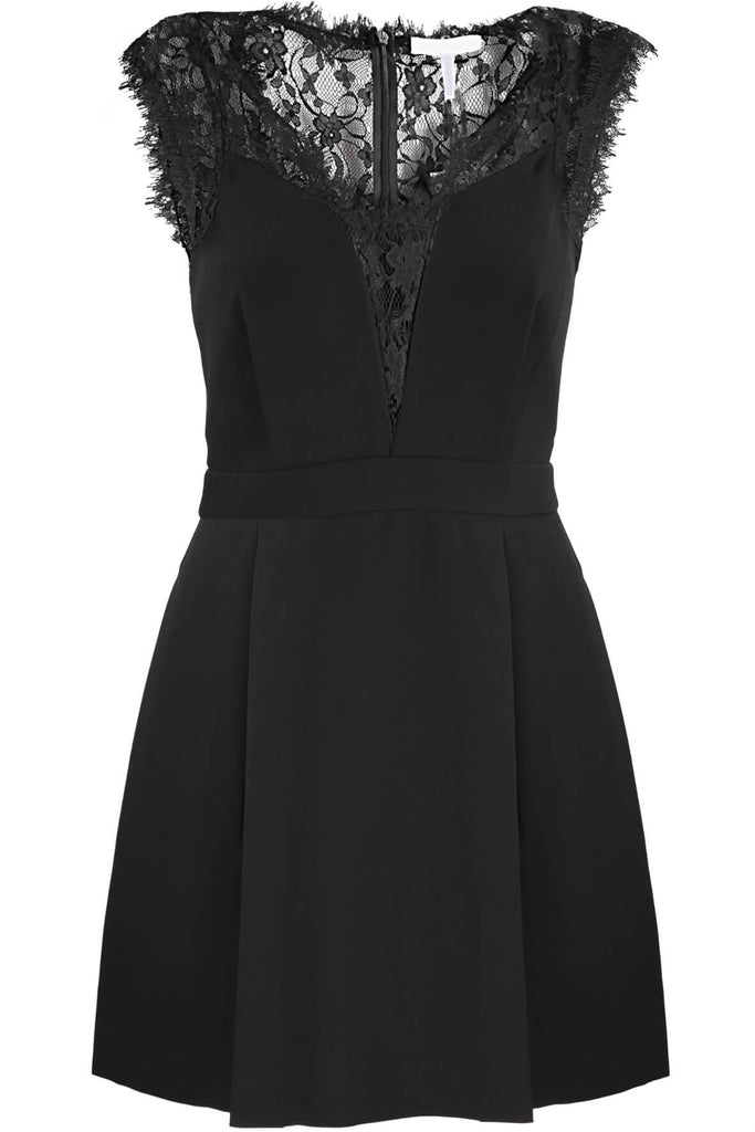Lace Inset Dress Black - Bcbgeneration