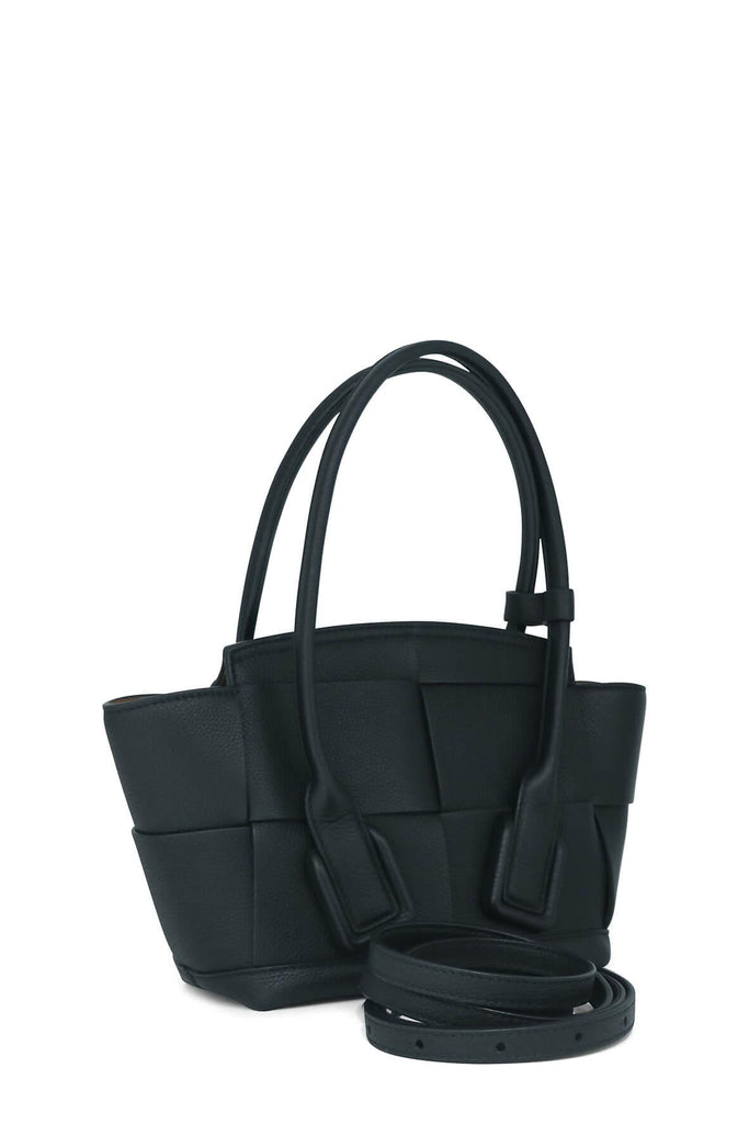 Mini Arco Top Handle Bag Black - BOTTEGA VENETA