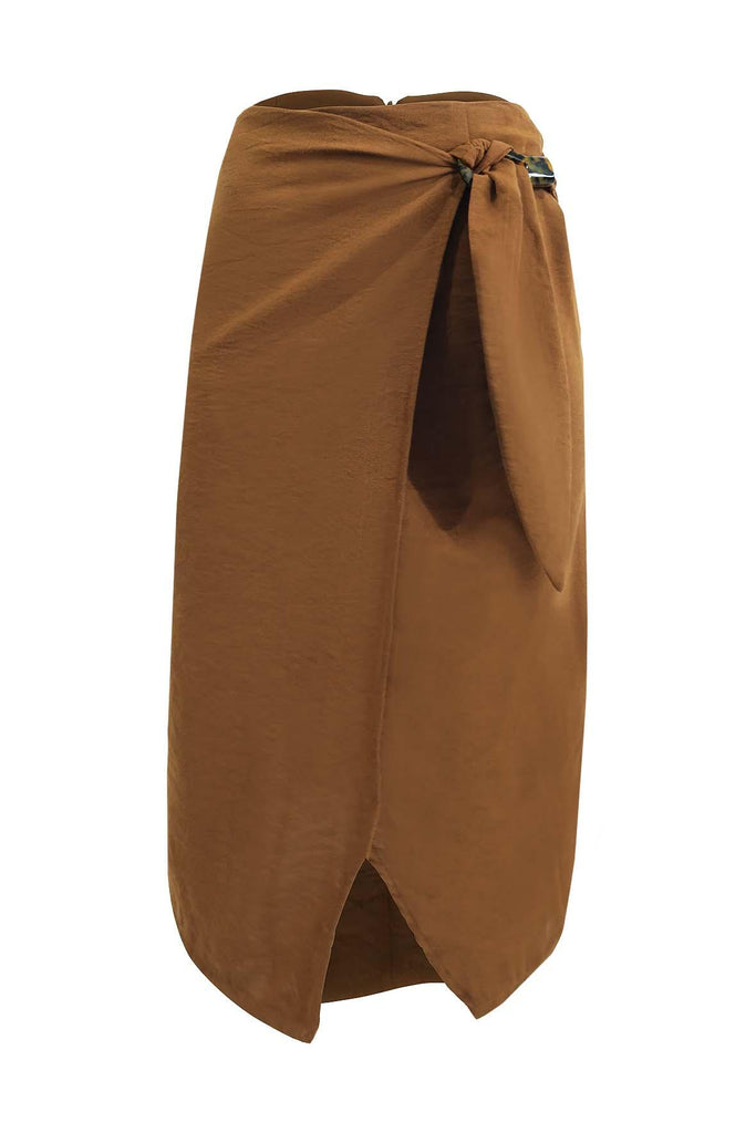 Caramel Brown Skirt - J.O.A.
