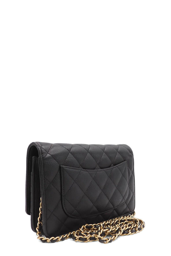 Quilted Classic Wallet on Chain Black - CHANEL