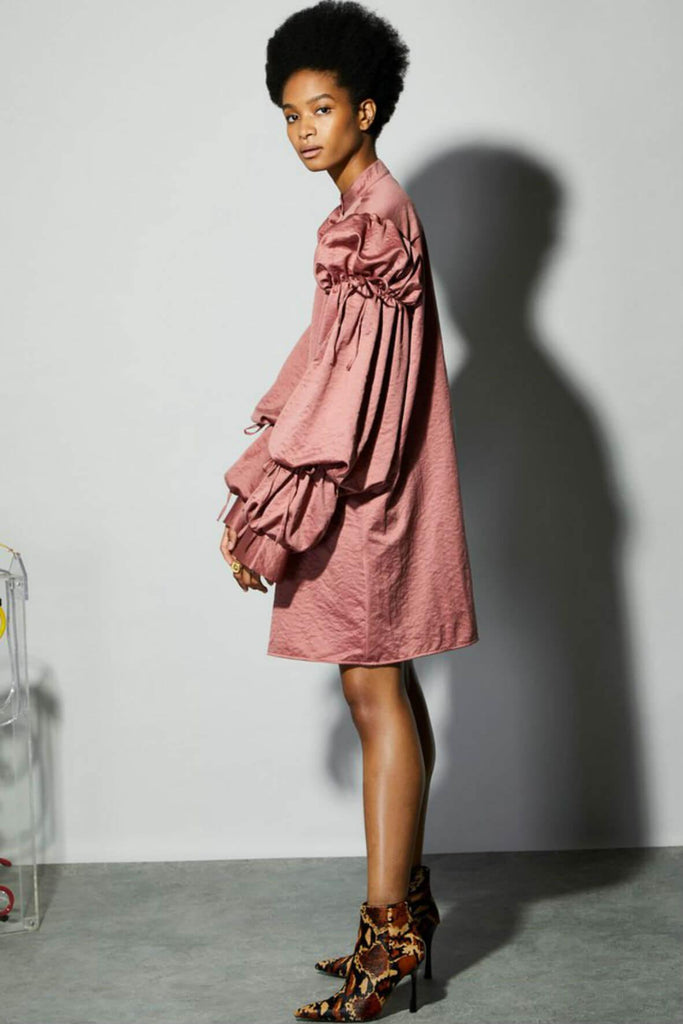 Puff Sleeve Mini Dress - Ghospell