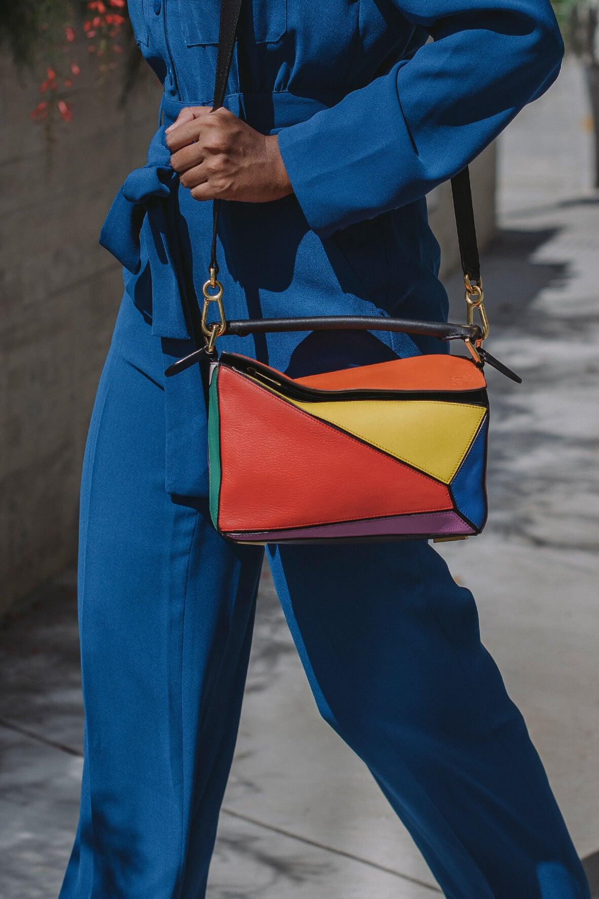 loewe small puzzle bag outfit