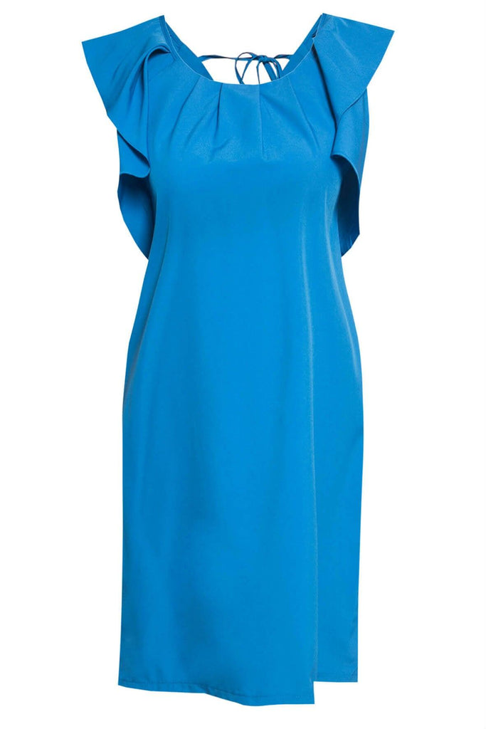 Ladies Woven Blue Dress - Molly Bracken
