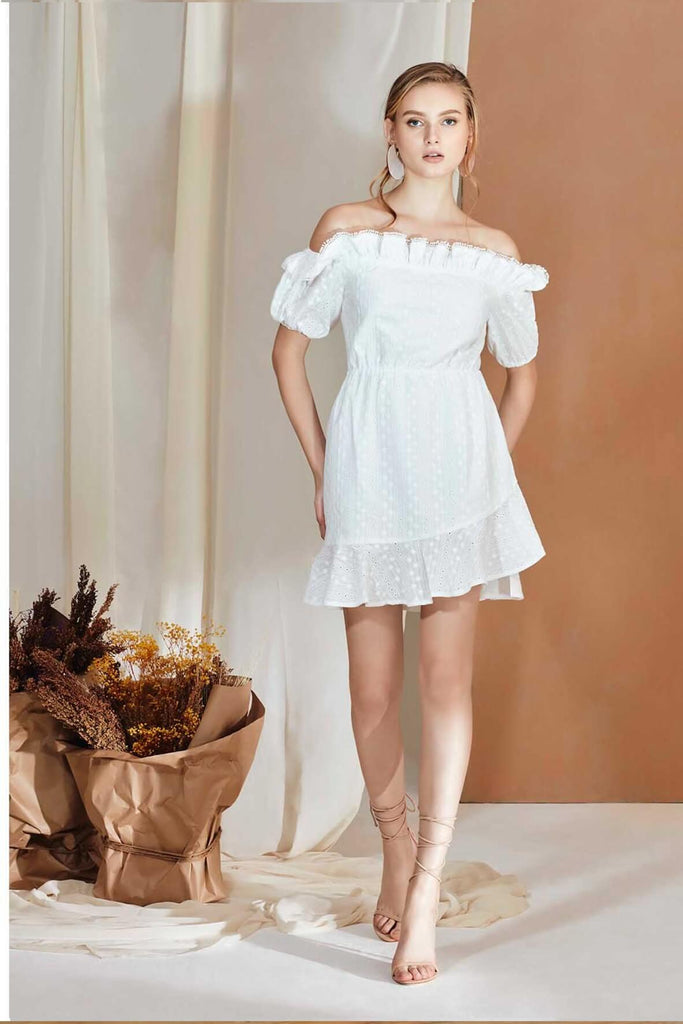 Emilie Dress in White - N12H