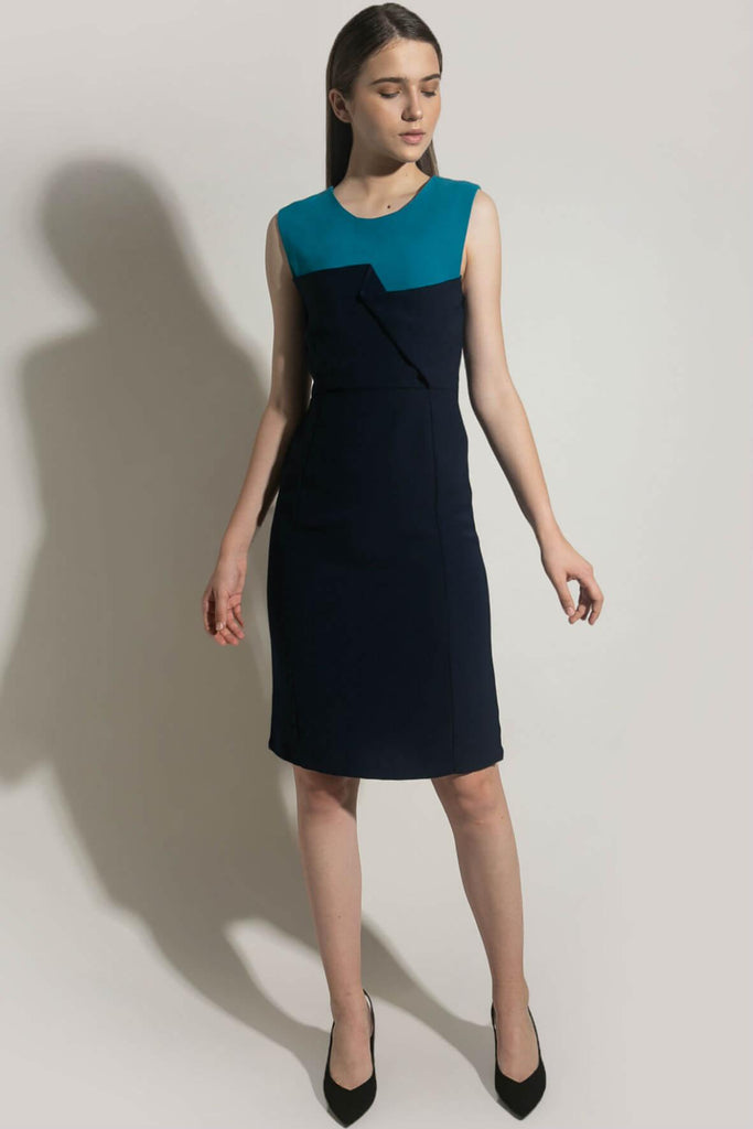 Wrap Dress with Buttons - J.O.A.