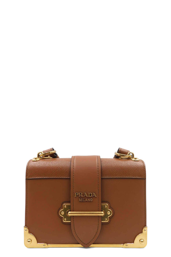 Cahier Shoulder Bag Cognac - PRADA