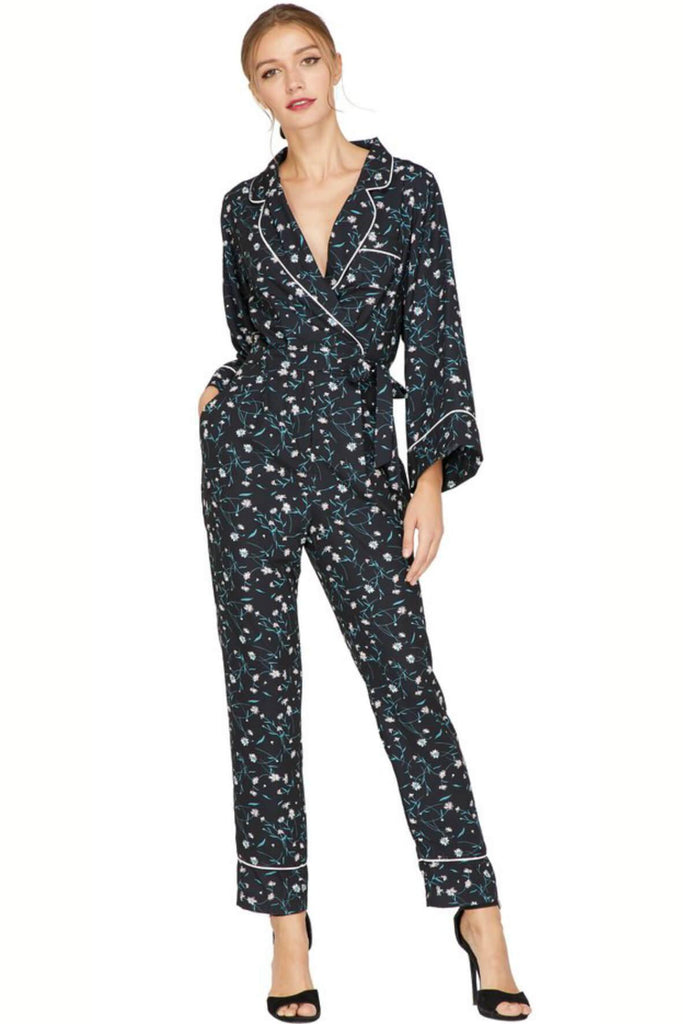Addison Woven Pajama Jumpsuit - Adelyn Rae