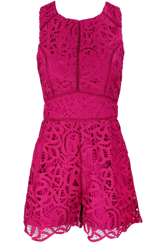 Dylan Woven Lace Romper - Adelyn Rae