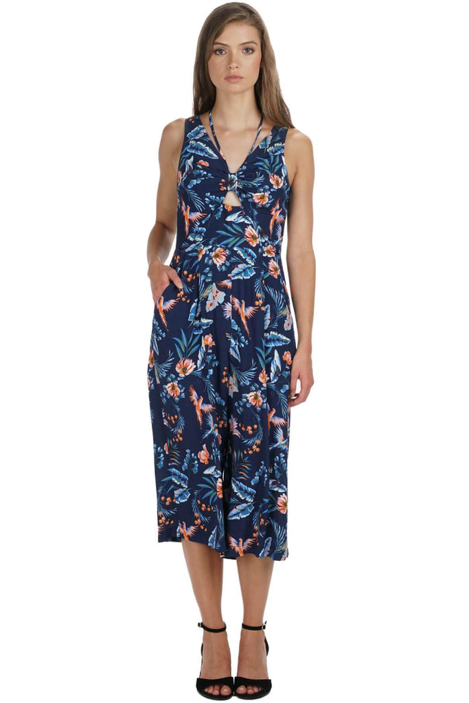 Gianina Woven Printed Jumpsuit - Adelyn Rae