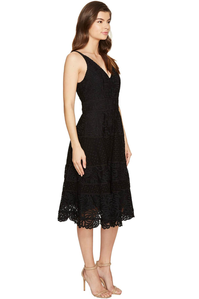 Laureen Woven Lace Midi Fit and Flare - Adelyn Rae