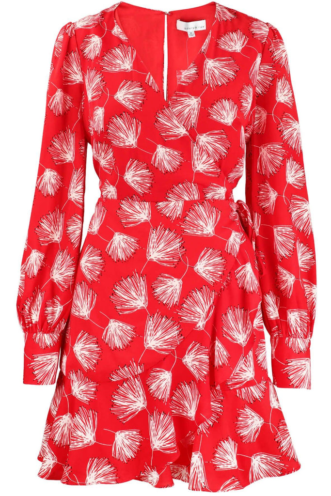 Sienna Woven Printed Ruffle Dress - Adelyn Rae
