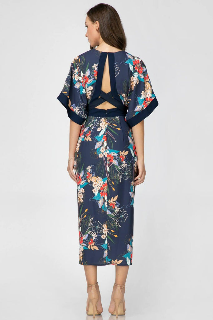 Stevie Open Back Kimono Dress - Adelyn Rae