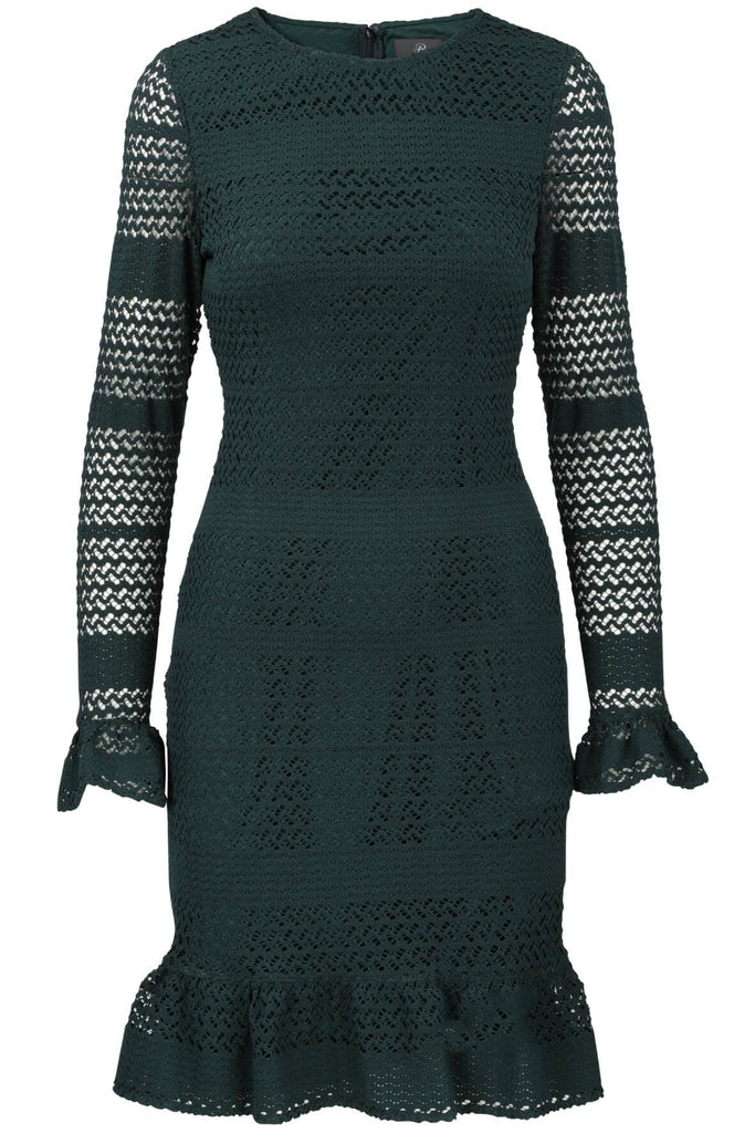 Cable Knit Lace Sheath Dress - Adrianna Papell