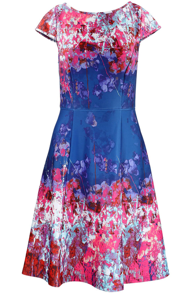 Cutaway Fit and Flare Dress - Adrianna Papell