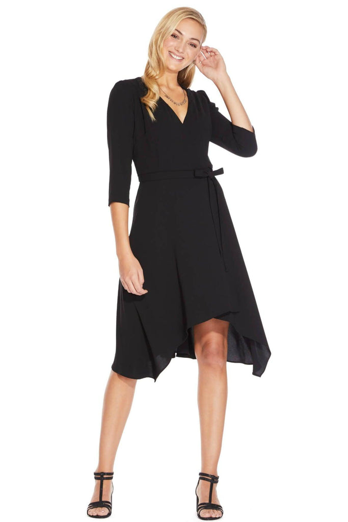 Fancy Crepe Wrap Dress - Adrianna Papell