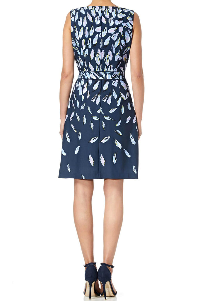 Fluttering Botany Print Fit and Flare - Adrianna Papell