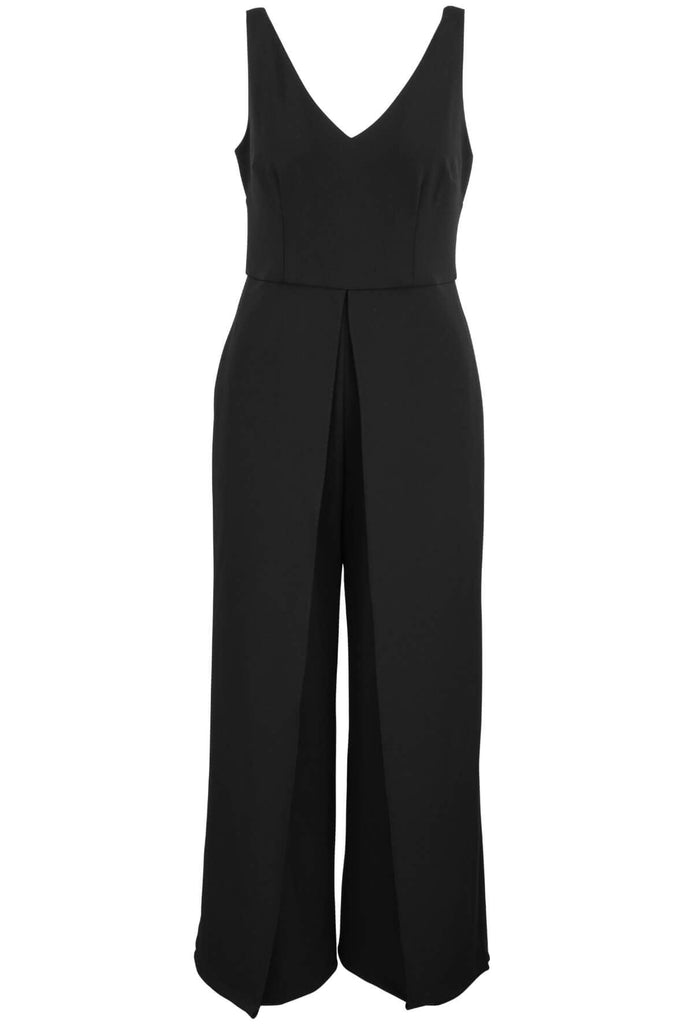 Sleeveless Tailored Jumpsuit with Wide Leg - Adrianna Papell