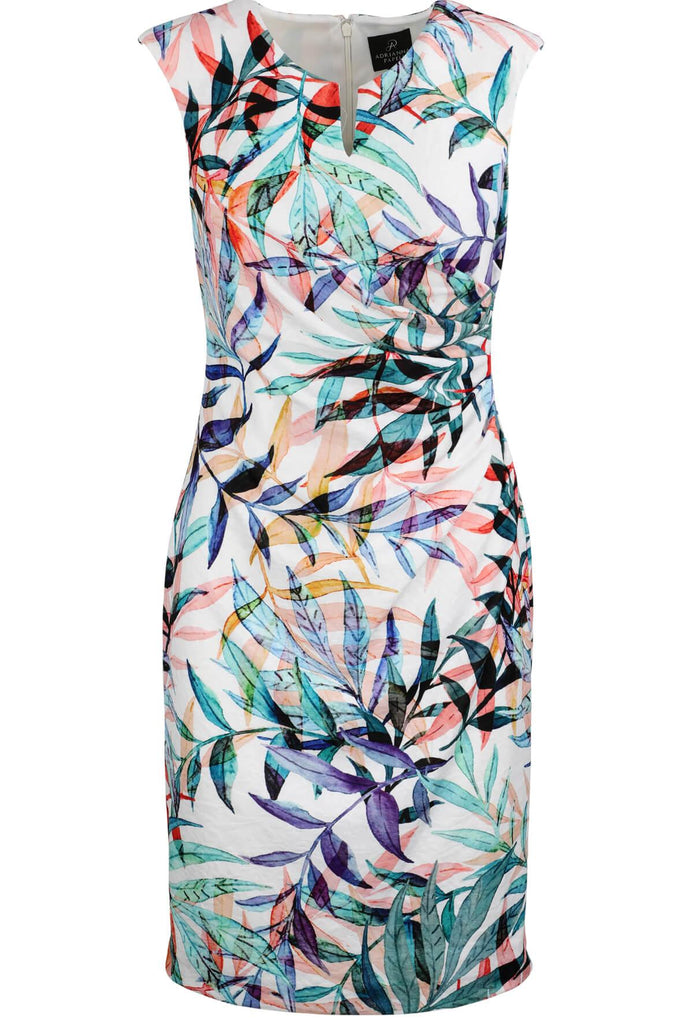 Watercolor Leaves Fit and Flare Dress - Adrianna Papell