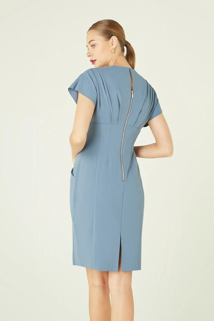 Flow Dress in Dove Blue - As Intended