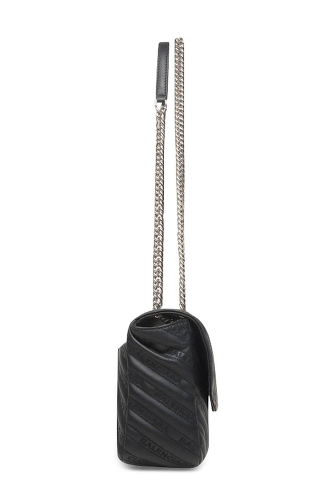 Medium BB Chain Shoulder Bag Black - BALENCIAGA