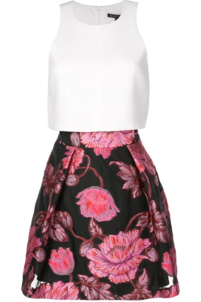 Floral A-line Skirt - Black Halo