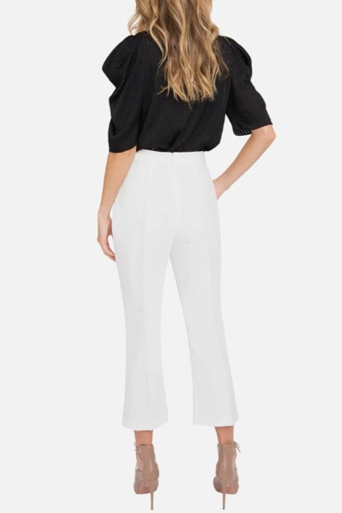 White Pants With Pockets - Black Halo