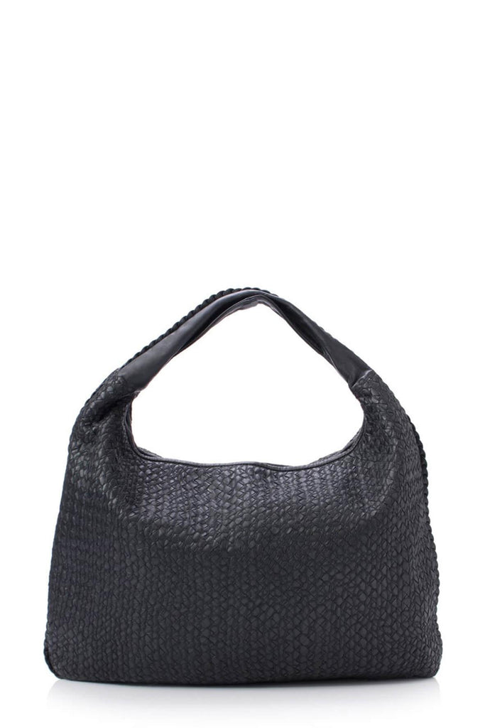 Hobo Shoulder Bag Black - BOTTEGA VENETA