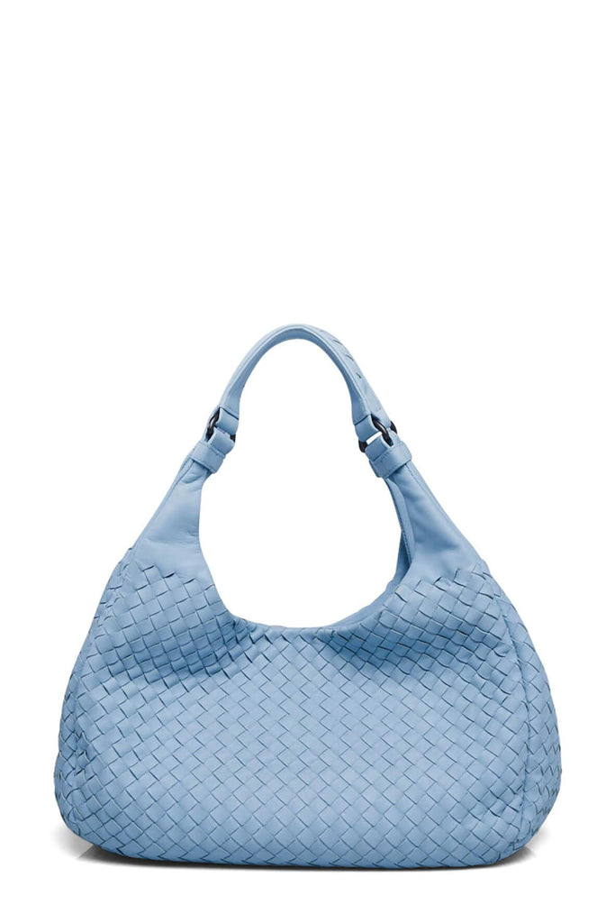 Medium Campana Intrecciato Bag Sky Blue - BOTTEGA VENETA