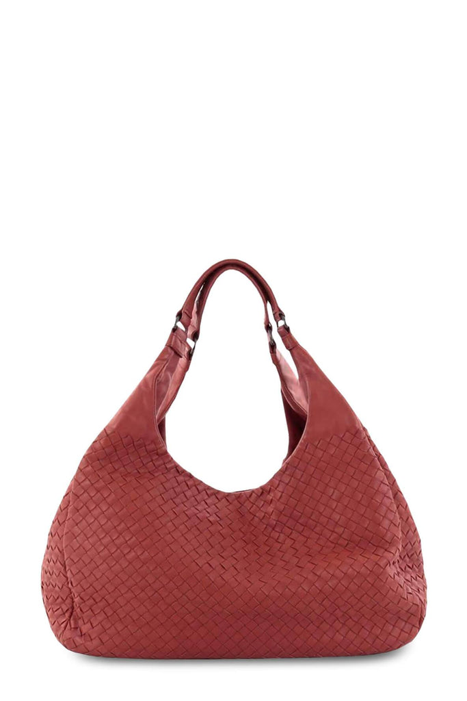 Medium Campana Intrecciato Bag Brick Red - Bottega Veneta