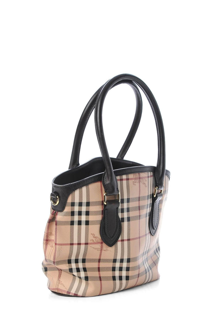 Small Haymarket Newfield Tote Chocolate - BURBERRY