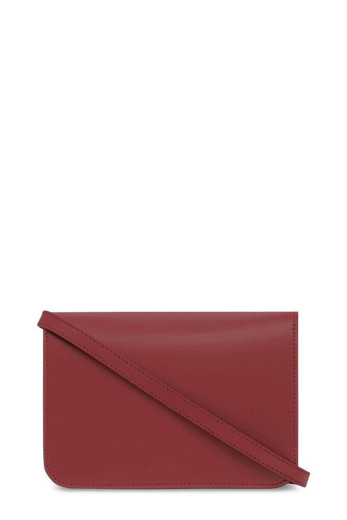 Small Leather TB Bag Crimson - Burberry