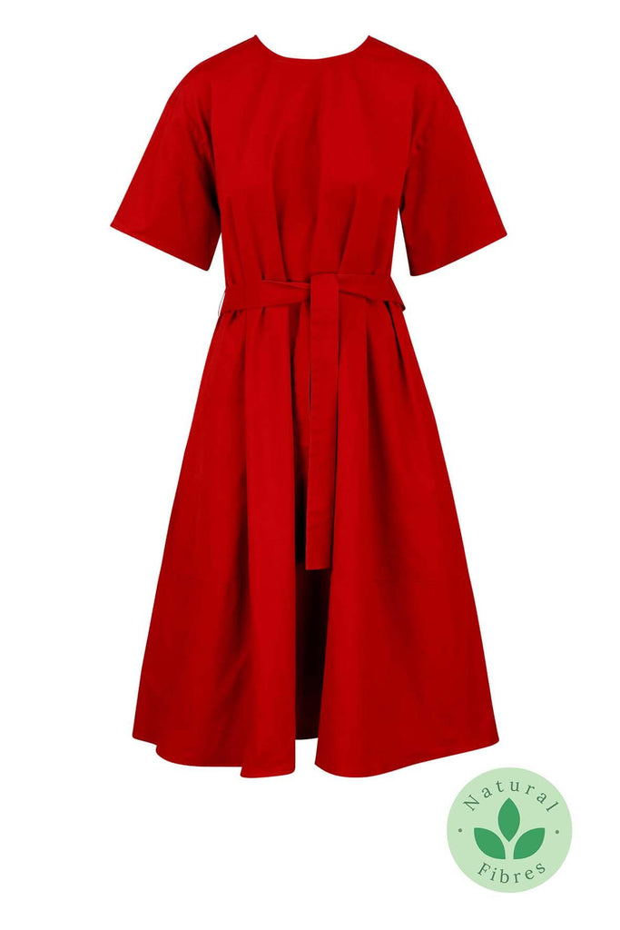 Mabel Dress Red - Caara