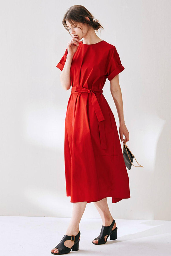 Mabel Dress Red - Caara
